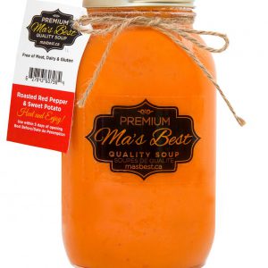 Ma's Best Roasted Red and Sweet Potato soup